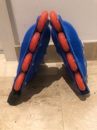 Patines en línea Talla 30-32 Azul ajustables