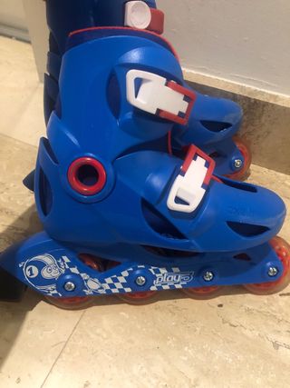 Patines en línea Talla 30-32 Azul ajustables