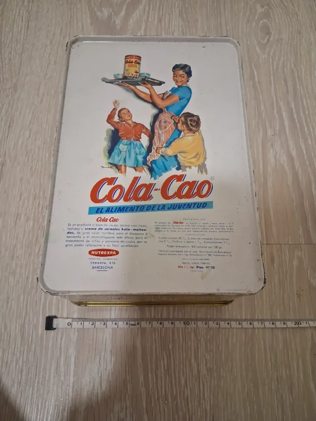 Scatola in metallo Cola Cao anni '50