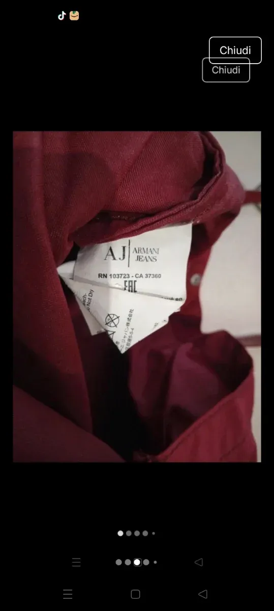 Borsa rossa con logo