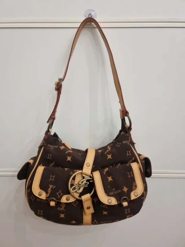 Borsa vintage Gattinoni monogram marrone