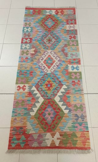 Tappeto Kilim afgano 167x67 cm lana