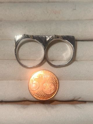 Anillo Doble Estrellas Two Jeys Plata