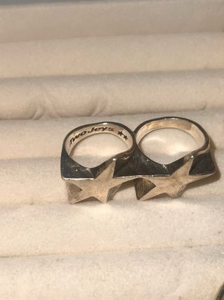 Anillo Doble Estrellas Two Jeys Plata