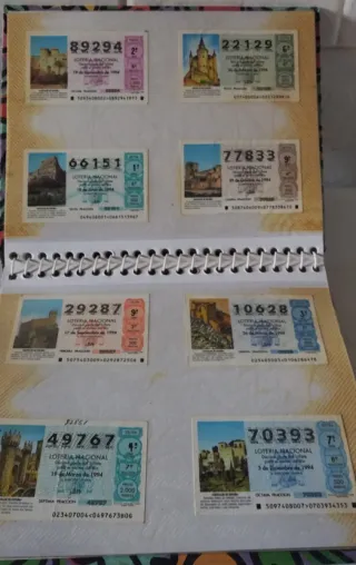 Colección Lotería Nacional 1994 y ONCE