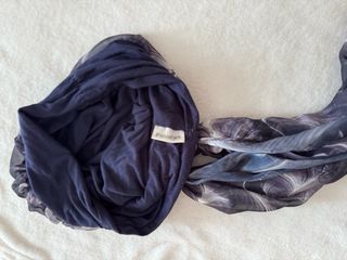 Sciarpa fantasia floreale poi cappuccio