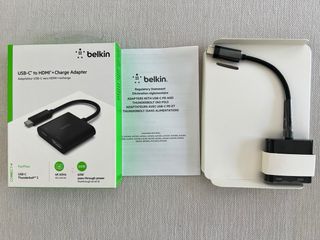 Adaptador USB-C a HDMI + Carga Belkin.