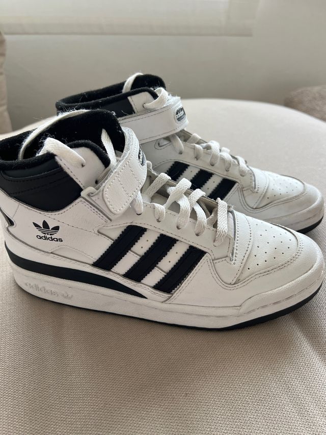 Zapatillas Adidas Forum Mid Blancas Negras