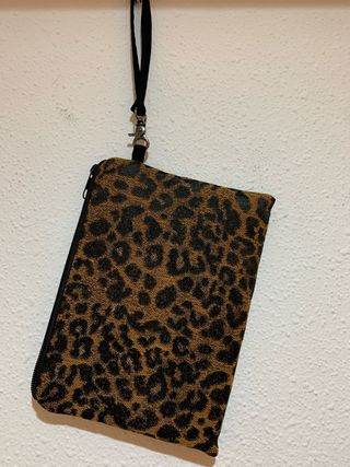 Bolso de mano estampado leopardo