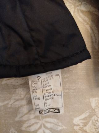 Manoplas para la nieve negras p/niño.