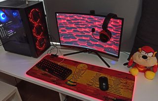 LOTE Alfombrillas LED gaming/ordenador