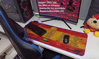 LOTE Alfombrillas LED gaming/ordenador