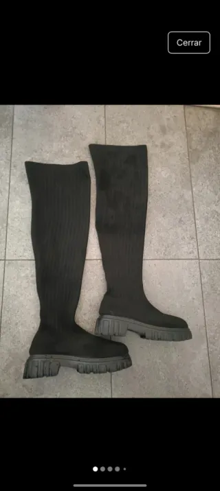 Botas altas negras T40
