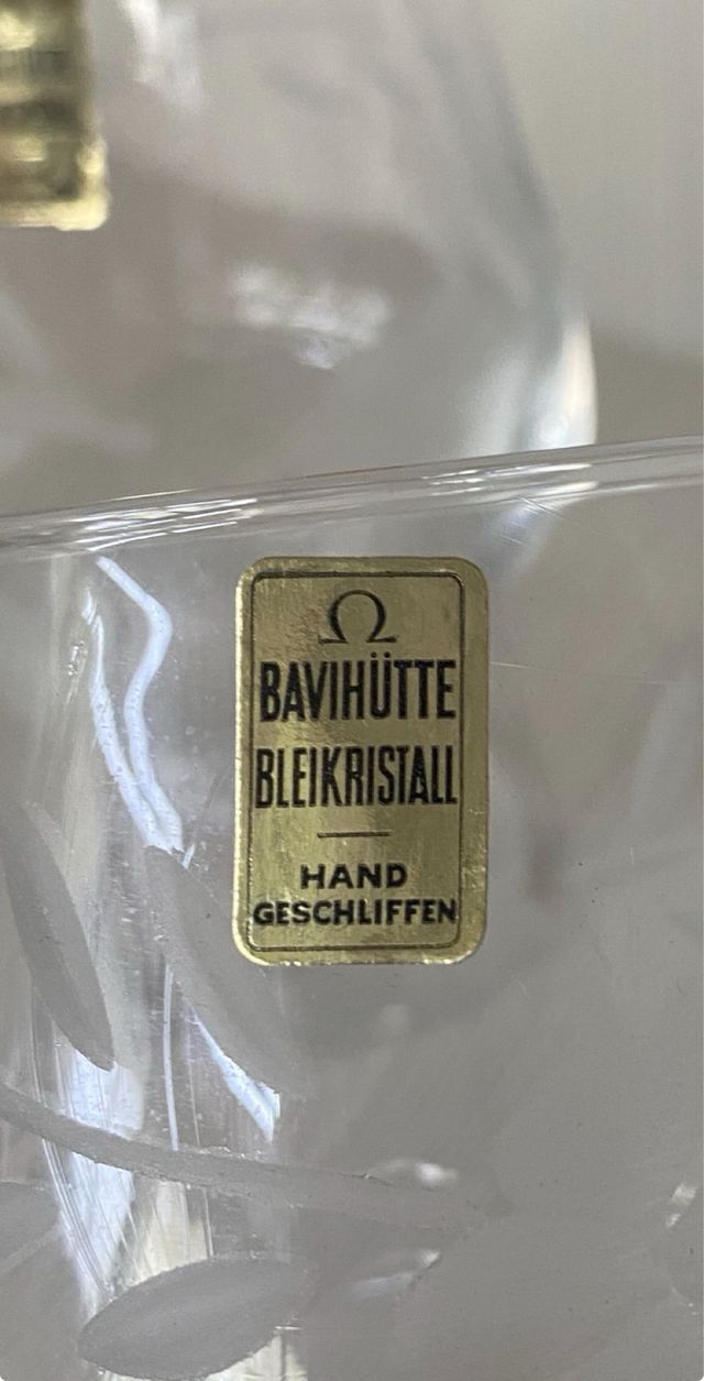 6 Calici in cristallo da liquore