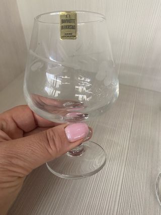 6 Calici in cristallo da liquore