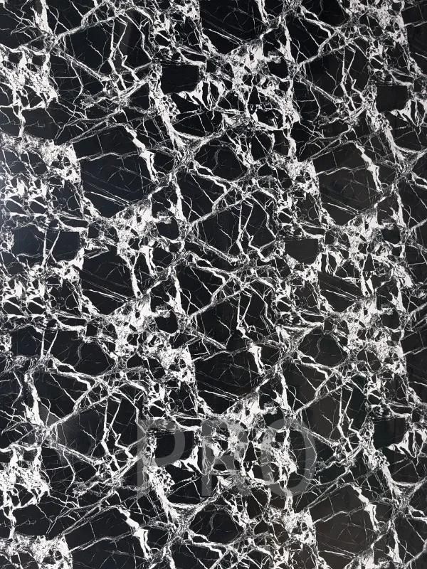 Placa decorativa Mármol Brillo Negro Portoro