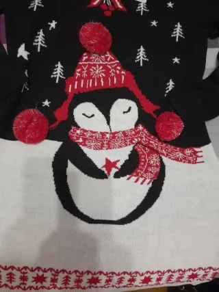 Vestido Navideño Pingüino Talla m