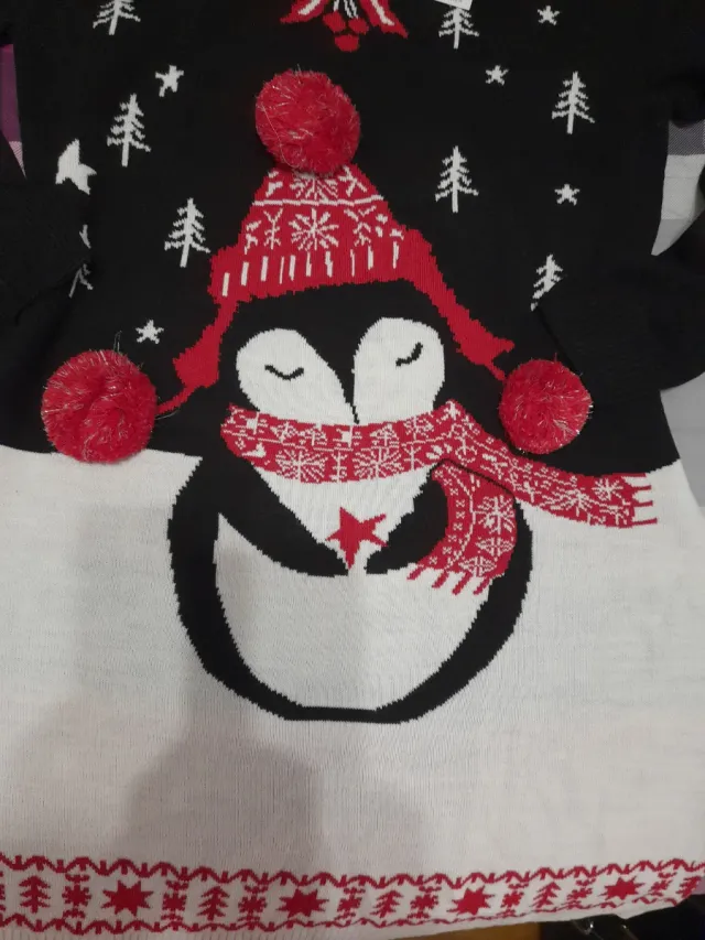 Vestido Navideño Pingüino Talla m