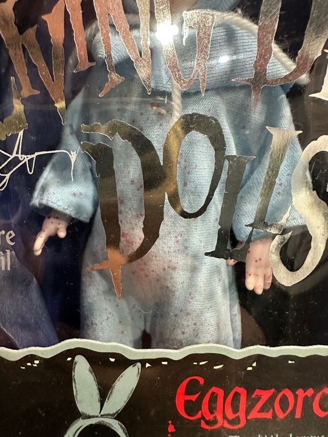 Living Dead Dolls BLOODY Eggzorcist AZUL! RAREZA!