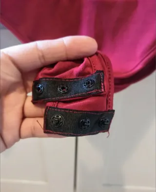 Body de encaje burdeos manga larga