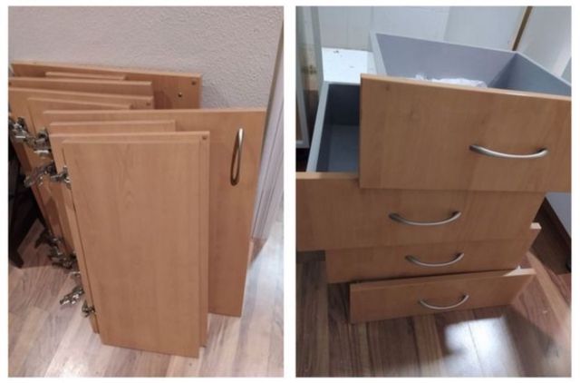 Frentes de cocina, puertas y cajones