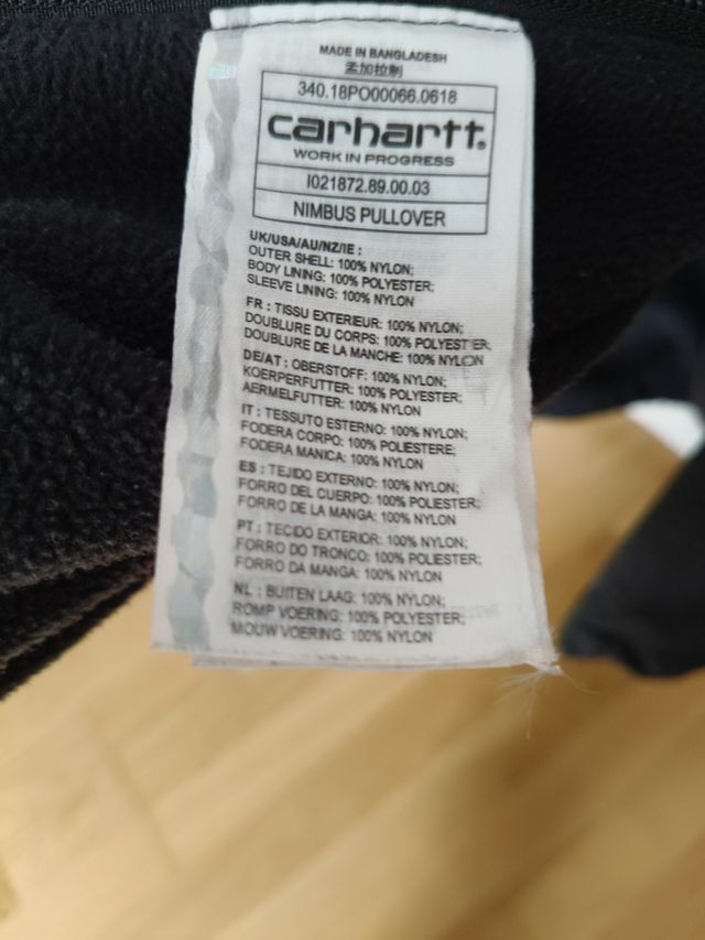 Chaqueta Carhartt Nimbus Negra