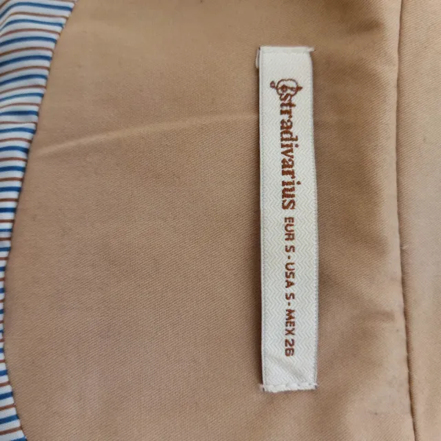 Gabardina Stradivarius Beige Talla S/36/8