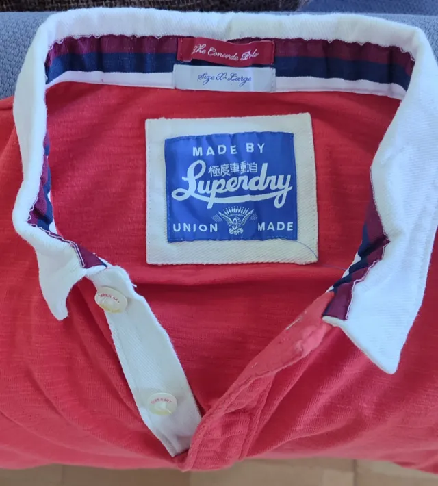 Polo Superdry Talla M naranja