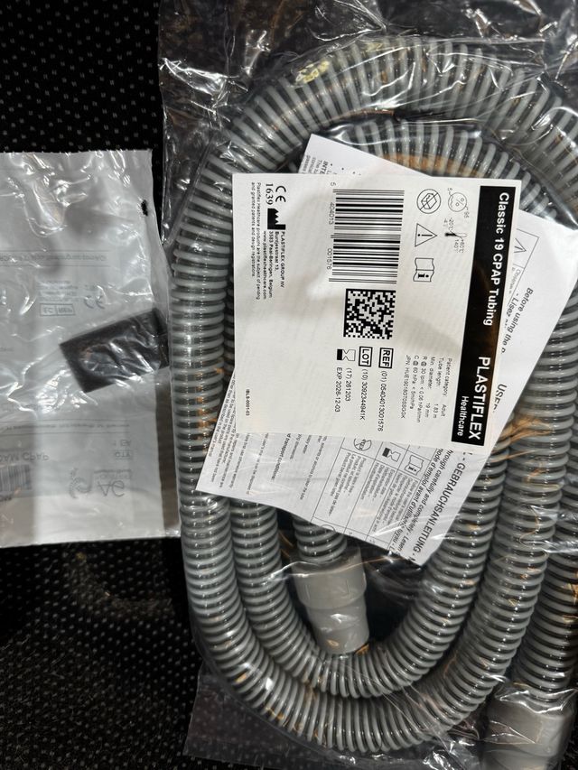 Tubo CPAP Classic 19 Plastiflex sin abrir