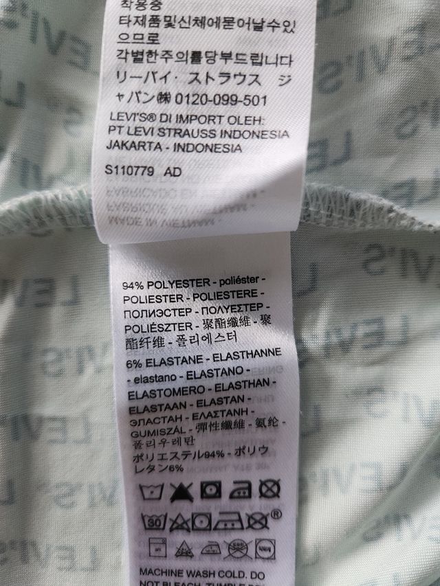 Camiseta Levi's Mujer Azul Talla S