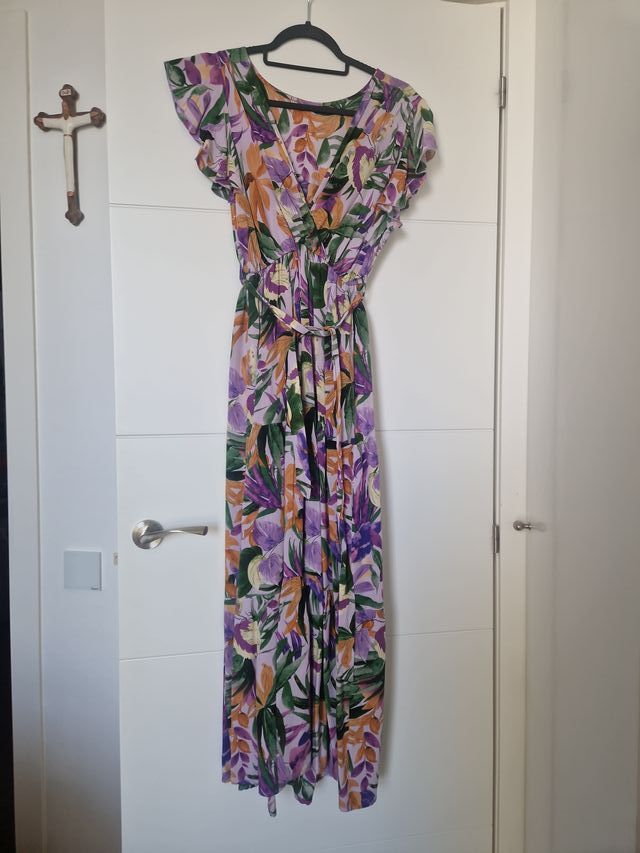 Lote 2 Vestidos Largos Estampados Talla M