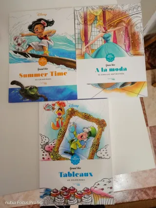 Set di 3 libri da colorare Disney Art Therapy
