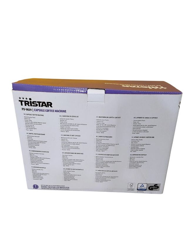 Máquina de Café Tristar PD-9039 Cápsulas