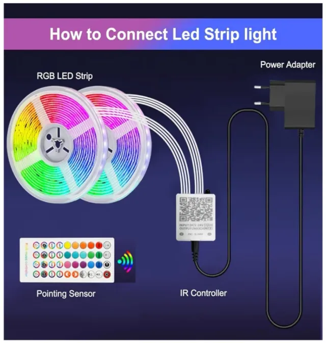 30m Tira Led RGB Luces Inteligentes
