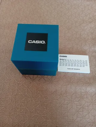 Scatola porta orologi Casio blu