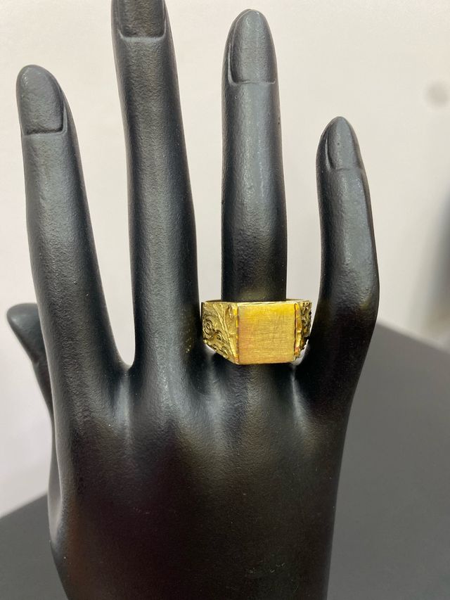 Anillo Sello Oro 18k