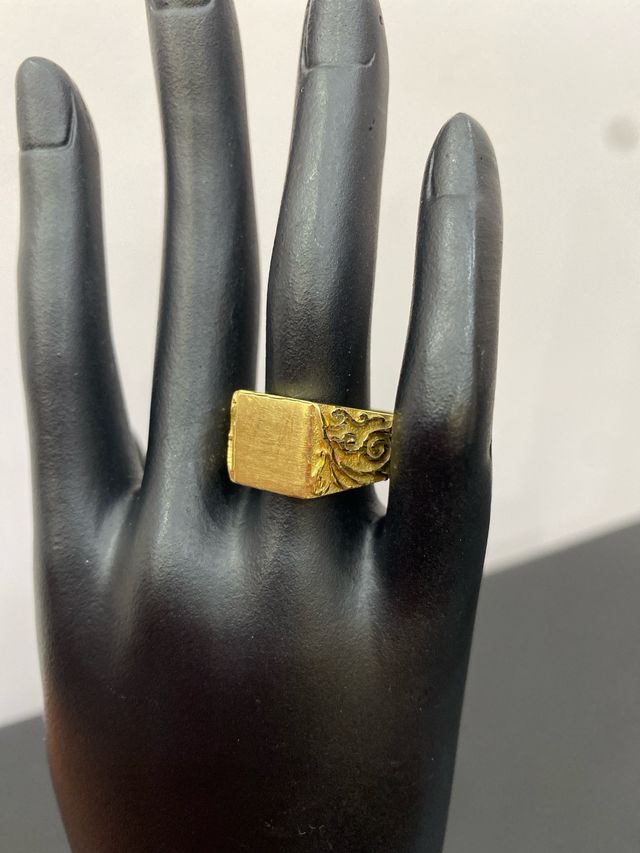 Anillo Sello Oro 18k
