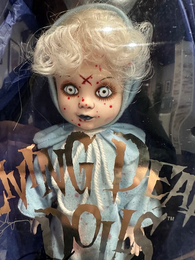 Living Dead Dolls BLOODY Eggzorcist AZUL! FIRMADA!