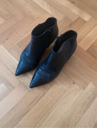 Botines Zara Piel Negros