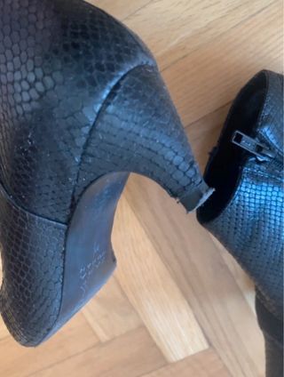Botines Zara Piel Negros