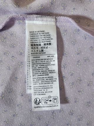 Vestido Levi's morado estampado