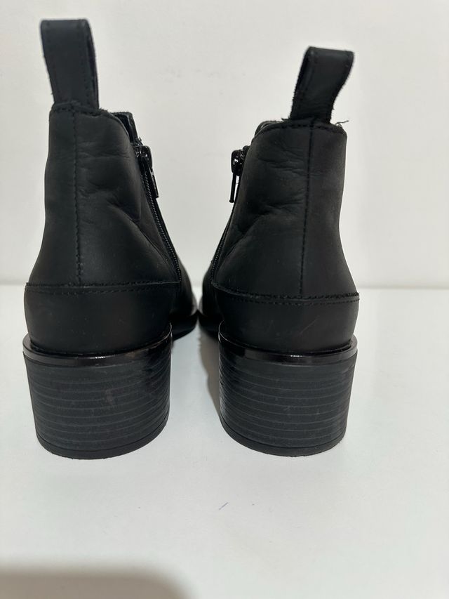 Botines Clarks Piel Negros Mujer