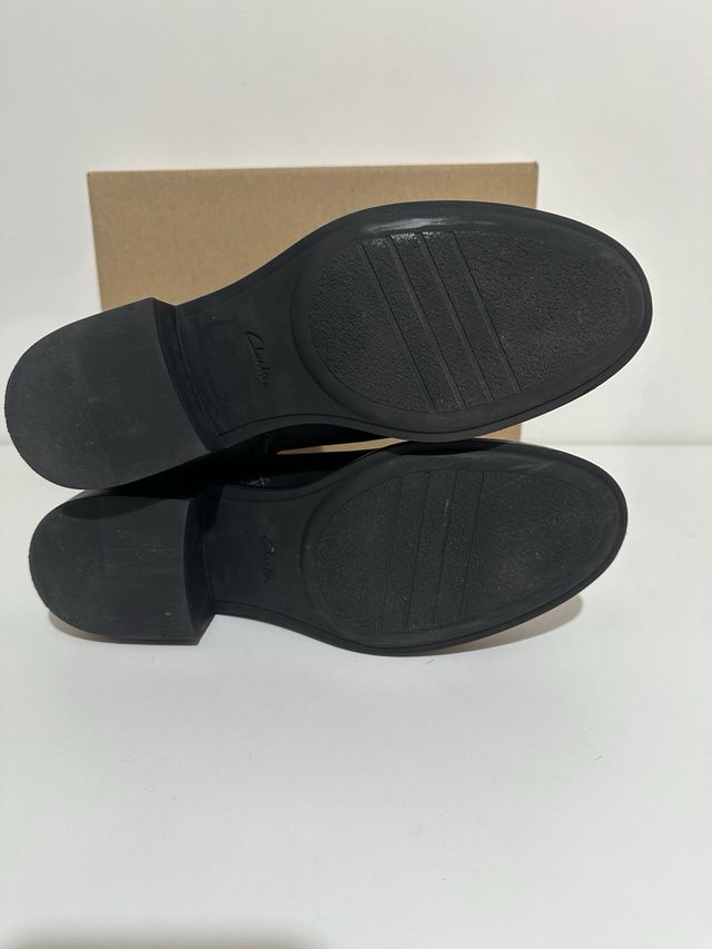 Botines Clarks Piel Negros Mujer