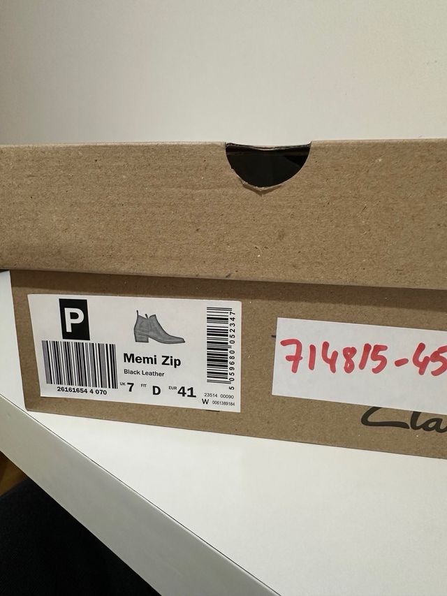 Botines Clarks Piel Negros Mujer