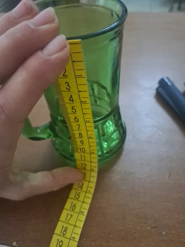 12 vasetti in vetro verde Duralex