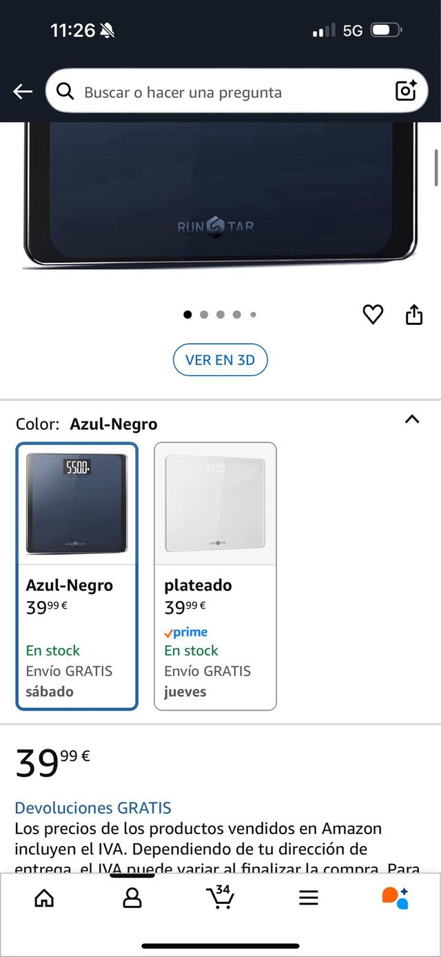 Báscula Digital RUNSTAR BG1911L