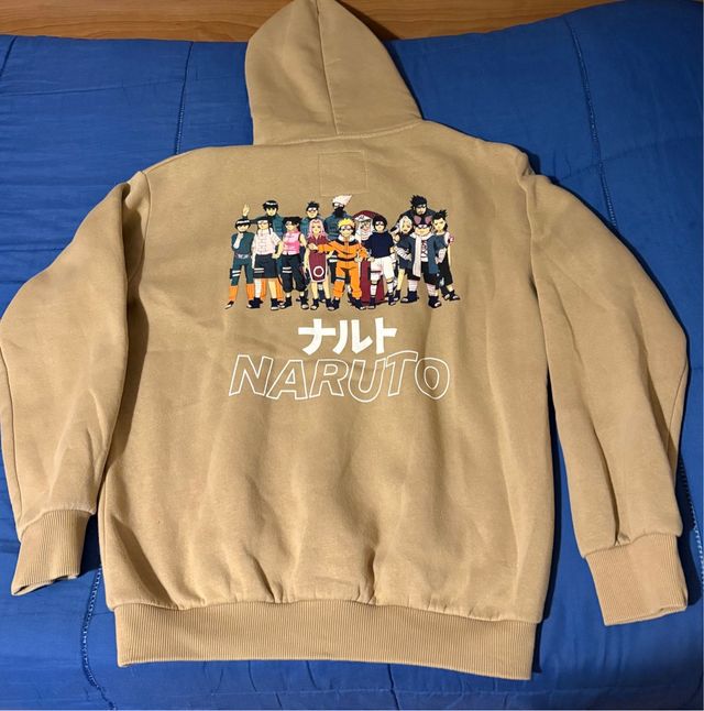 Sudadera Naruto Pull&Bear Beige