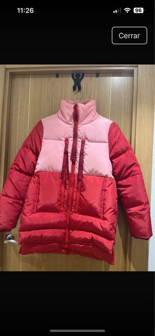 Plumífero Kling rosa y rojo