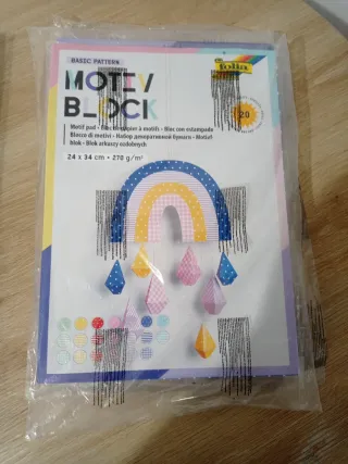 Lote 5 unidades Bloc de Papel Decorativo Motivos