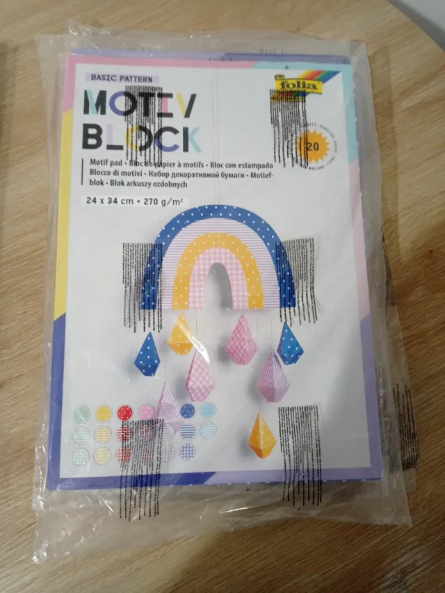 Lote 5 unidades Bloc de Papel Decorativo Motivos